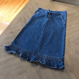 Land’s End Women’s long denim skirt